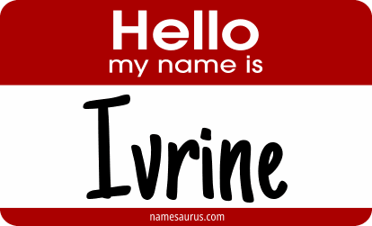 Hello my name is Ivrine png download