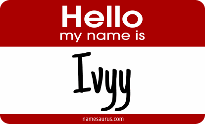Hello my name is Ivyy png download
