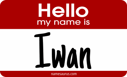 Hello my name is Iwan png download