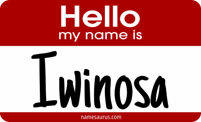 Hello my name is Iwinosa png download