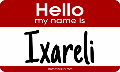 Hello my name is Ixareli png download