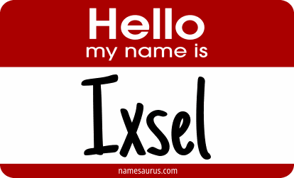 Hello my name is Ixsel png download