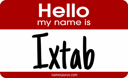 Hello my name is Ixtab png download