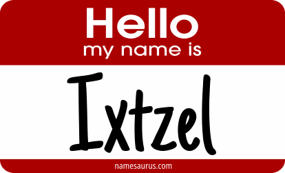 Hello my name is Ixtzel png download