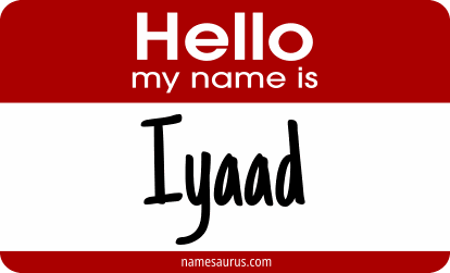 Hello my name is Iyaad png download
