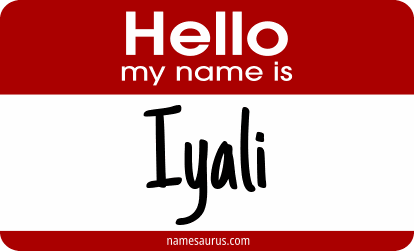 Hello my name is Iyali png download