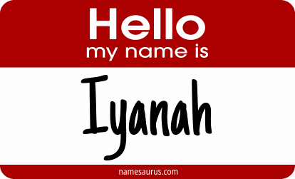 Hello my name is Iyanah png download