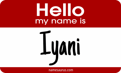 Hello my name is Iyani png download