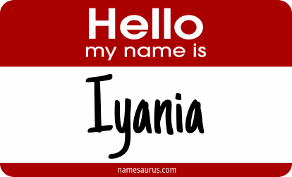 Hello my name is Iyania png download