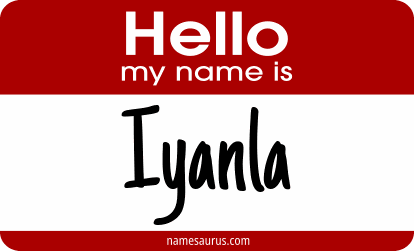 Hello my name is Iyanla png download