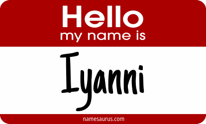 Hello my name is Iyanni png download