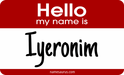 Hello my name is Iyeronim png download