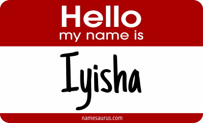 Hello my name is Iyisha png download