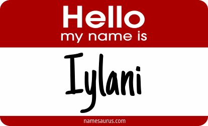Hello my name is Iylani png download