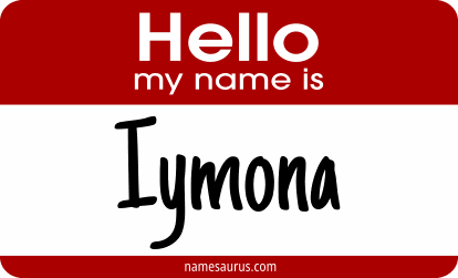 Hello my name is Iymona png download