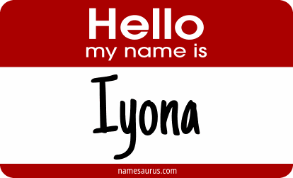 Hello my name is Iyona png download