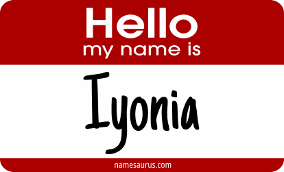 Hello my name is Iyonia png download