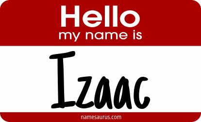 Hello my name is Izaac png download