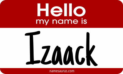Hello my name is Izaack png download