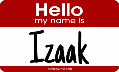Hello my name is Izaak png download