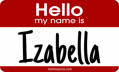 Hello my name is Izabella png download