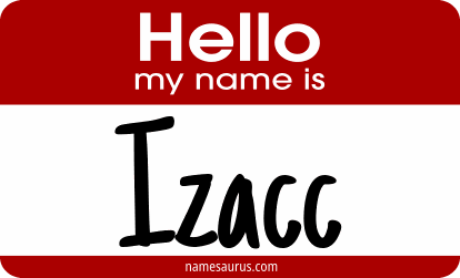 Hello my name is Izacc png download