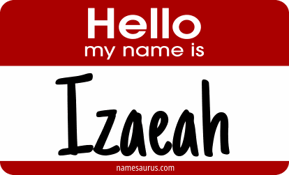 Hello my name is Izaeah png download