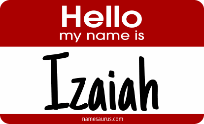 Hello my name is Izaiah png download
