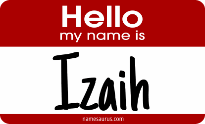 Hello my name is Izaih png download