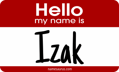 Hello my name is Izak png download