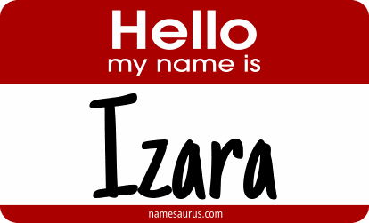 Hello my name is Izara png download