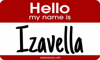 Hello my name is Izavella png download