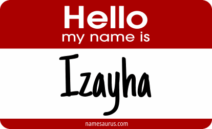 Hello my name is Izayha png download