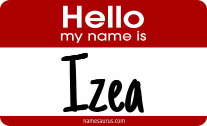 Hello my name is Izea png download