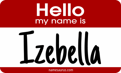 Hello my name is Izebella png download