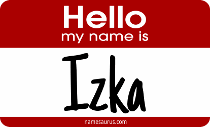 Hello my name is Izka png download