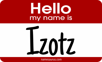 Hello my name is Izotz png download
