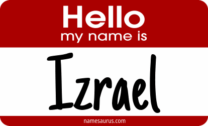 Hello my name is Izrael png download