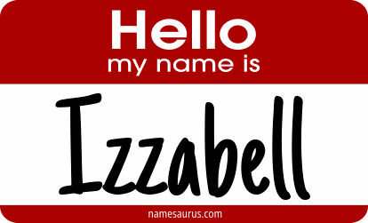 Hello my name is Izzabell png download