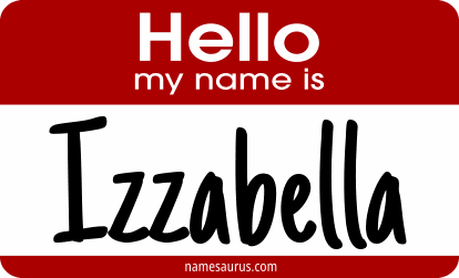 Hello my name is Izzabella png download