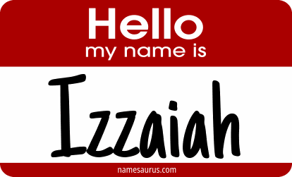 Hello my name is Izzaiah png download