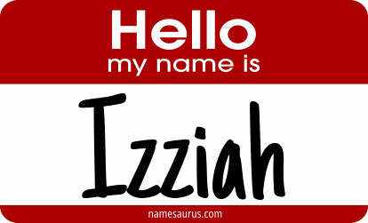 Hello my name is Izziah png download