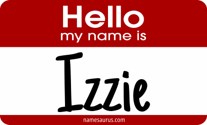 Hello my name is Izzie png download