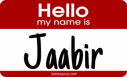 Hello my name is Jaabir png download