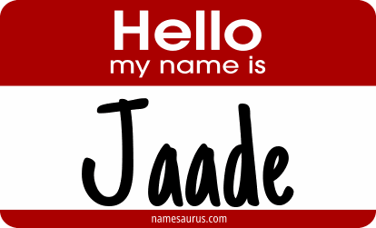 Hello my name is Jaade png download