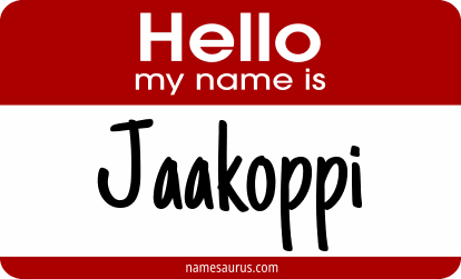 Hello my name is Jaakoppi png download