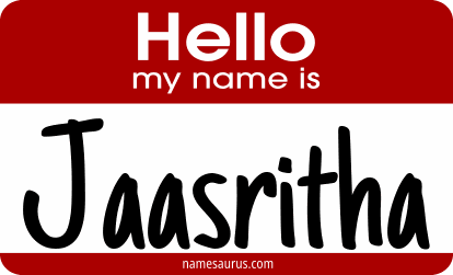 Hello my name is Jaasritha png download