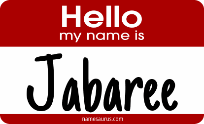 Hello my name is Jabaree png download