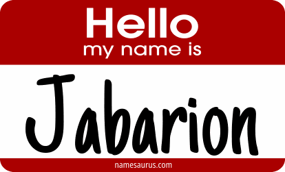 Hello my name is Jabarion png download
