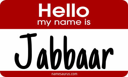 Hello my name is Jabbaar png download